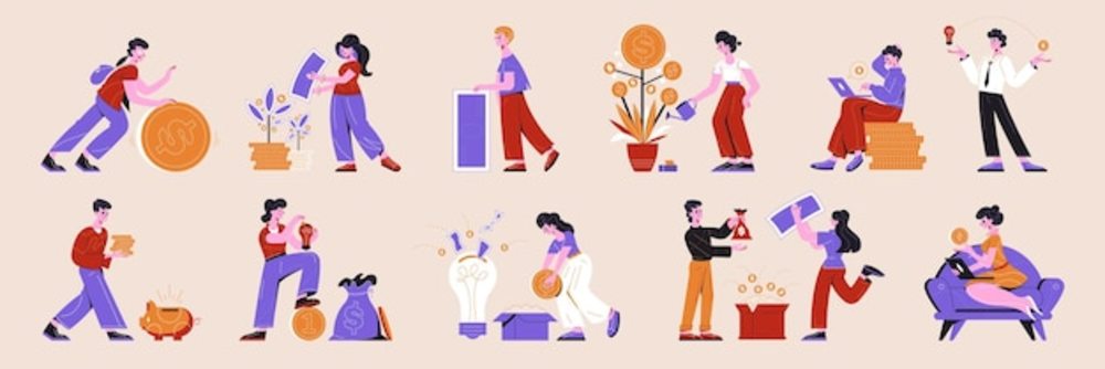 眾籌平面設(shè)計 水平圖標(biāo)與交互元素的藝術(shù)